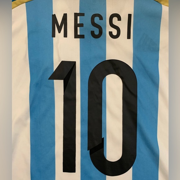 Lionel Messi Argentina Jersey #10 Adidas - 2014 World Cup - Size Small - Picture 2 of 7